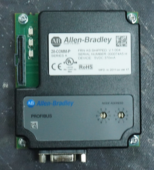 Allen Bradley Communication Module 20-COMM-P Profibus Tested Good FRN: 1.004