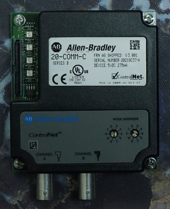 Allen Bradley 20-COMM-C ControlNet Adapter Series B Firmware Ver. 3.001