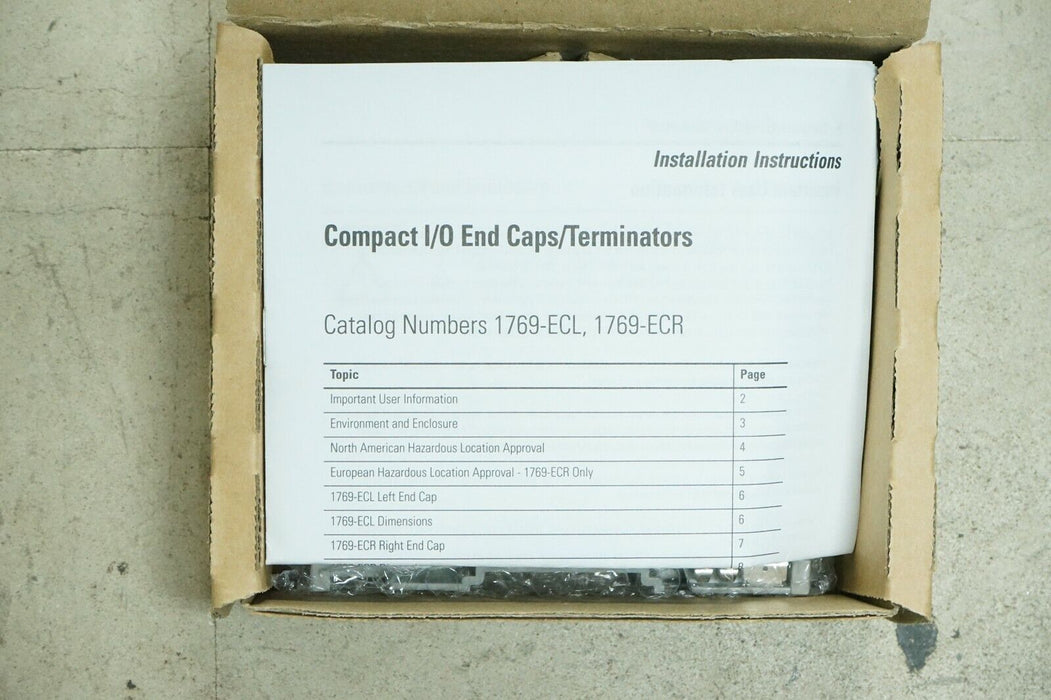 Allen-Bradley 1769-ECL (1769ECL) Left End Cap Terminator Ser A