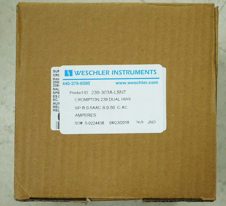 New Weschler Instrument 239-303A-LSNT