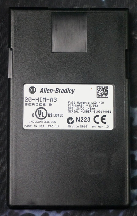 Allen-Bradley 20-HIM-B1 20-HIM-A3, 314859-A01 FRN:5.003 Good Tested