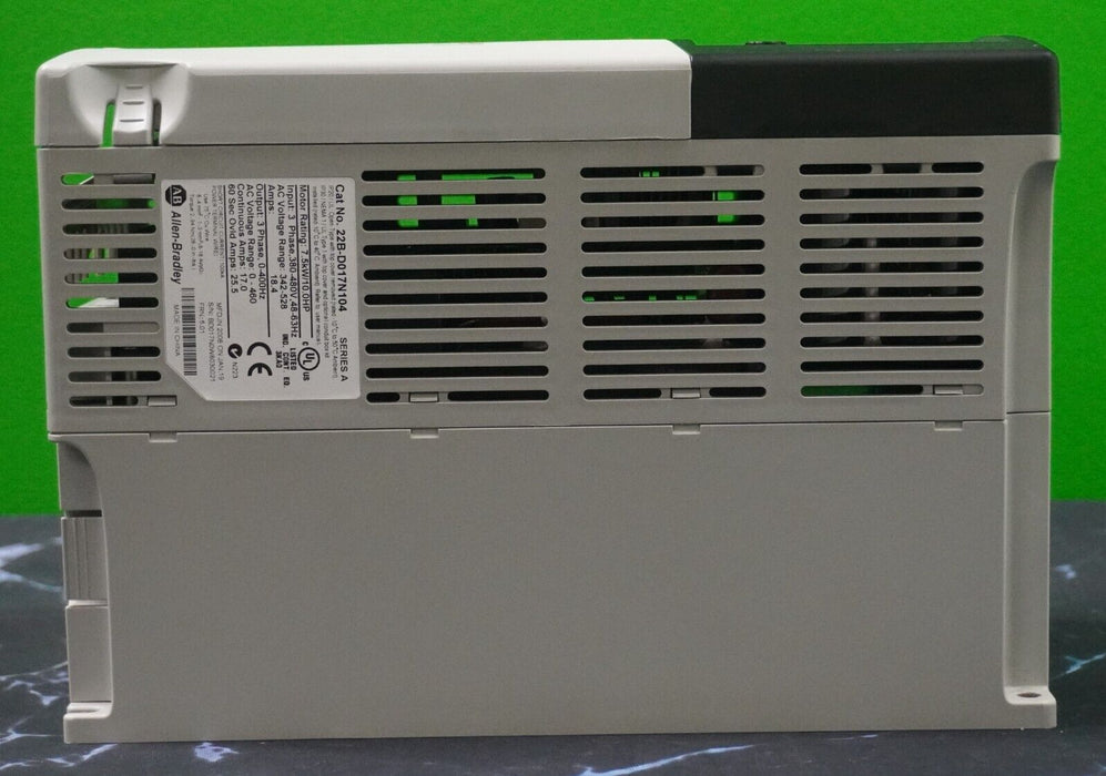 Allen-Bradley 10HP Powerflex40 22B-D017N104 Ser. A Tested Good FRN:5.01