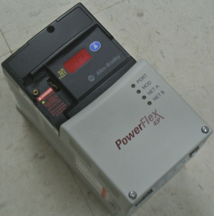 Low Hours 22D-D4P0N104 Allen Bradley Power Flex 40P Drive 2HP Ser.A FRN:2.01