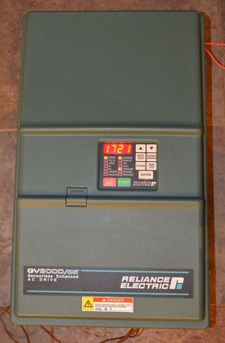 RELIANCE ELECTRIC GV3000/SE 25 HP 25V4160 SENSORLESS ENHANCED AC DRIVE TESTED OK