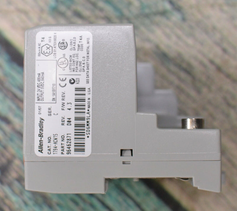 ALLEN BRADLEY 1794-ACN-15 SER C ControlNet Adapter FRN:4.3