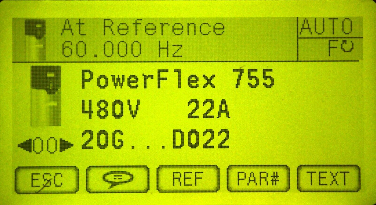 Zero Hr Allen-Bradley 20G11ND022JA0NNNNN PowerFlex 755 VFD 15HP SER A FRN:14.004