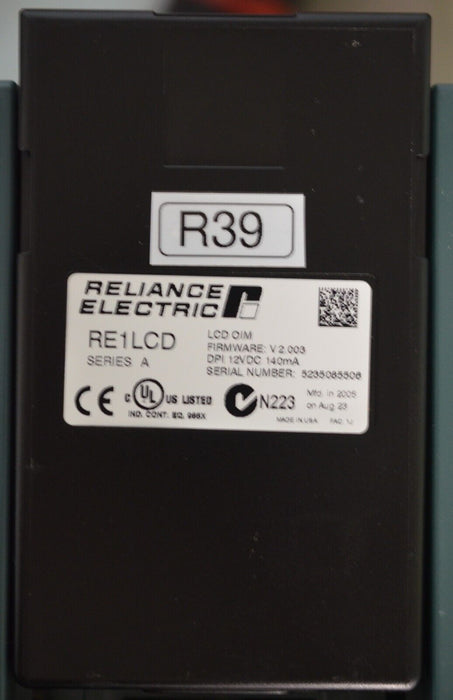 Reliance Electric RE1LCD A Keypad FRN:2.003 Tested Good R39