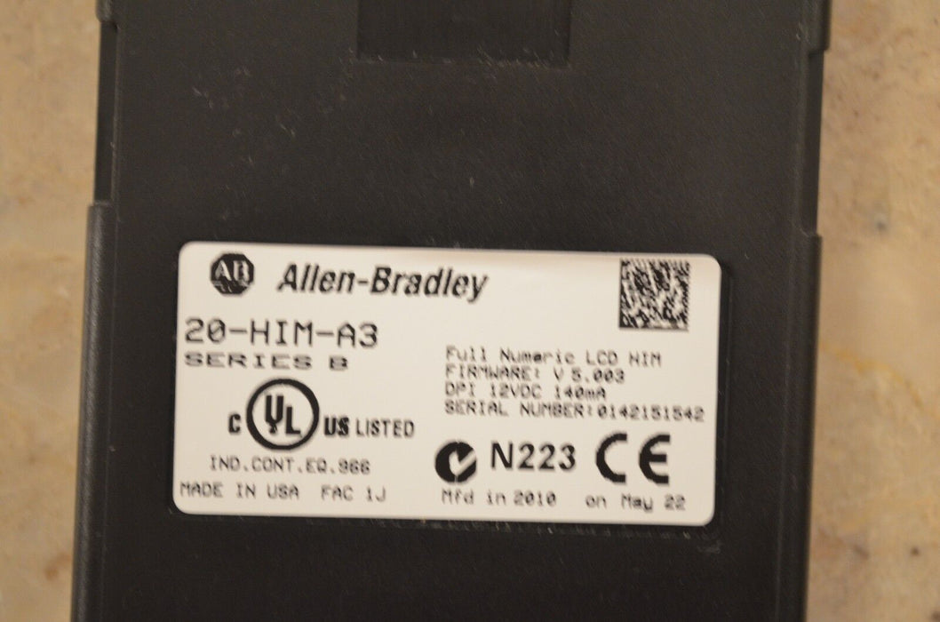 ALLEN BRADLEY 20-HIM-A3 SERIES B Full Numeric HMI ~ Firmware: V5.002 ~