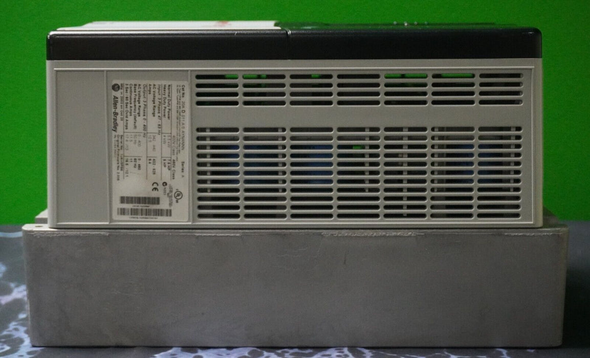 Allen-Bradley PowerFlex 70 7.5 HP 20AD011A0AYNANNN 480 VAC Tested Good FRN:2.005