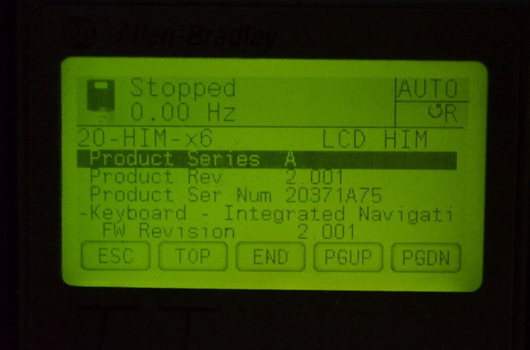 Allen-Bradley 20-HIM-A6 SERIES A Full Numeric HMI Keypad Firmware 2.001  #A-92