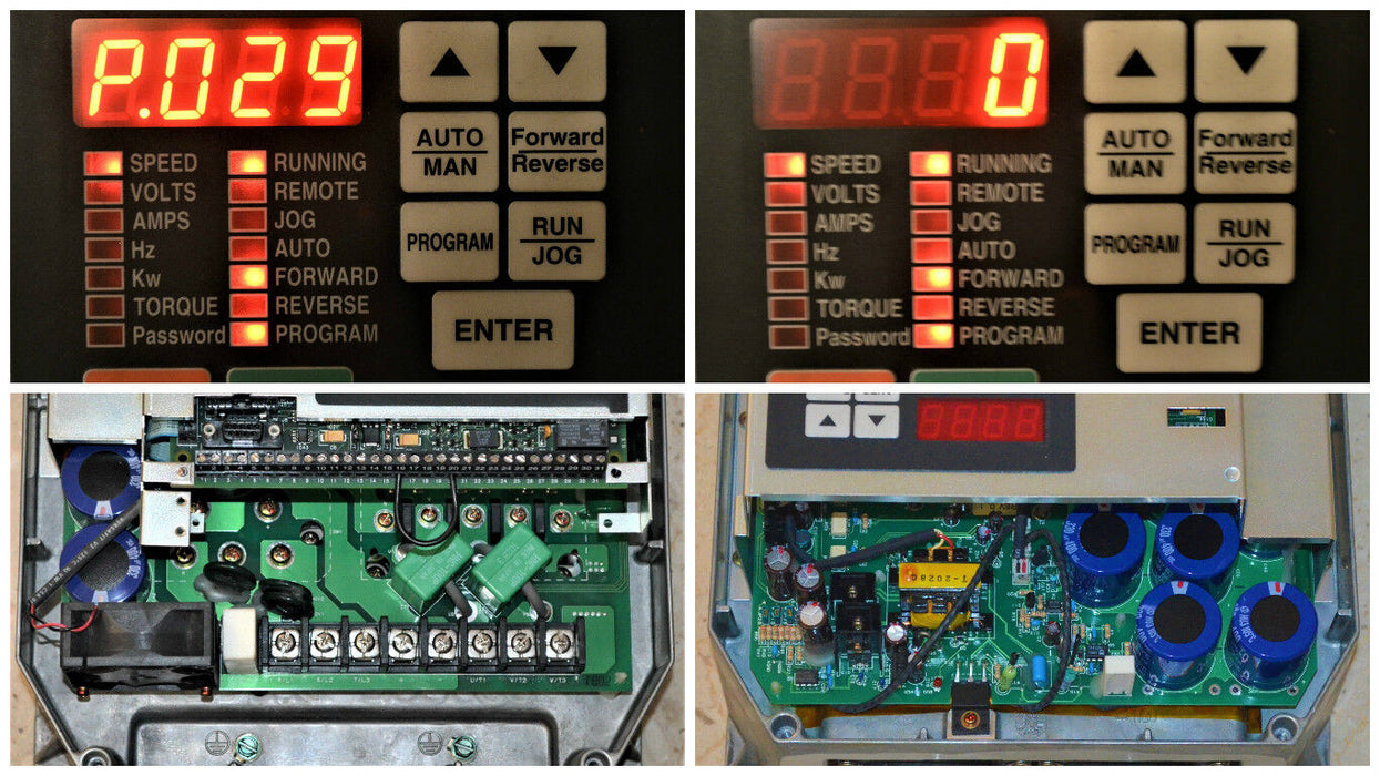 RELIANCE ELECTRIC GV3000/SE 10 HP 10V2260 FIRMWARE 6.06 AC DRIVE TESTED GOOD