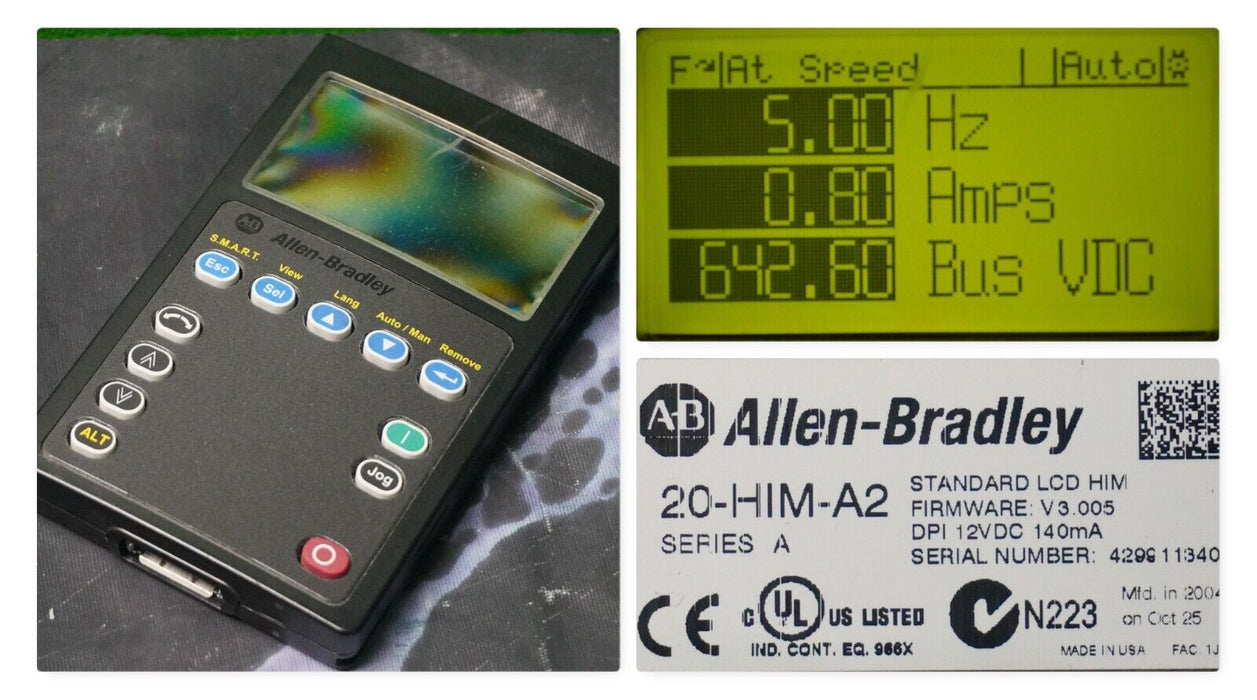 Allen-Bradley 20-HIM-A2 SERIES A HMI Keypad Firmware 3.005