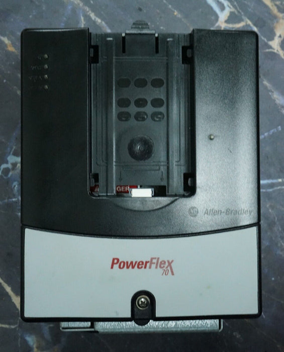 Low Hrs Allen-Bradley 20AD2P1A0AYNANC0 PowerFlex 70 1 HP 480 VAC FRN 5.001