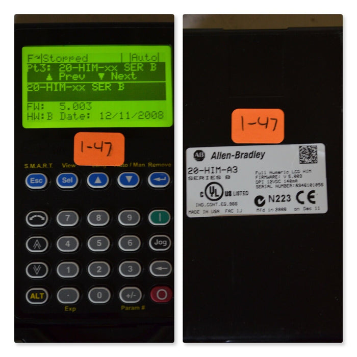 Allen-Bradley 20-HIM-A3 SERIES B Full Numeric HMI Keypad Firmware 5.003   #1-47