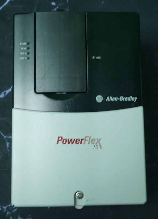 Allen-Bradley PowerFlex 70 7.5 HP 20AD011A0AYNANNN 480 VAC Tested Good FRN:2.001