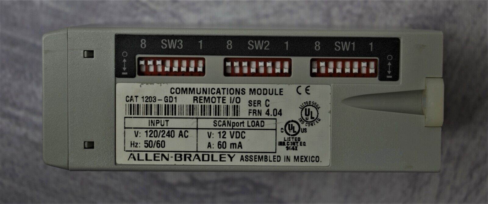 Allen-Bradley 1203-GD1 Communication Module Remote I/O Series C - FRN 4.04