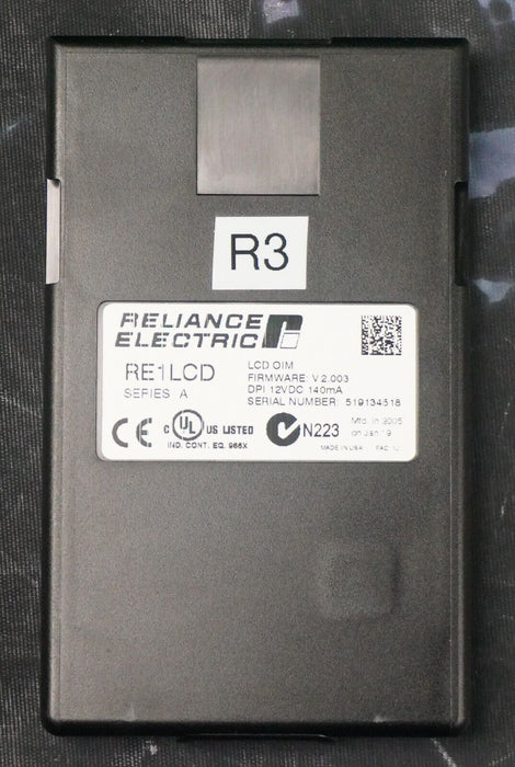 Reliance Electric RE1LCD A Keypad FRN:2.003 Tested Good R3