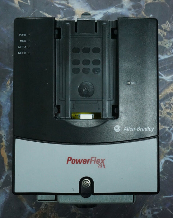 Low Hours Allen-Bradley PowerFlex 70 3 HP 20AD5P0A0AYNANNN Tested Good FRN:2.005