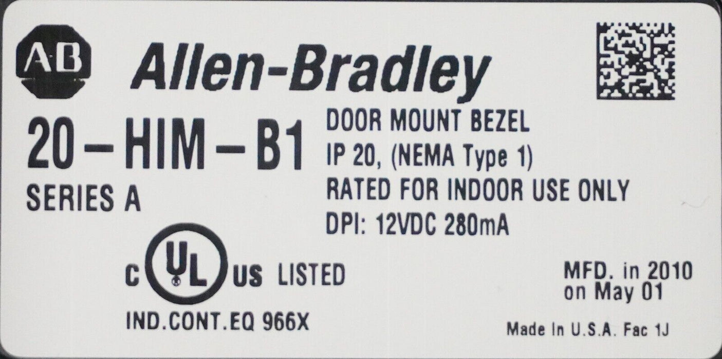 Allen-Bradley 20-HIM-B1 20-HIM-A3, 314859-A01 FRN:5.003 Good Tested