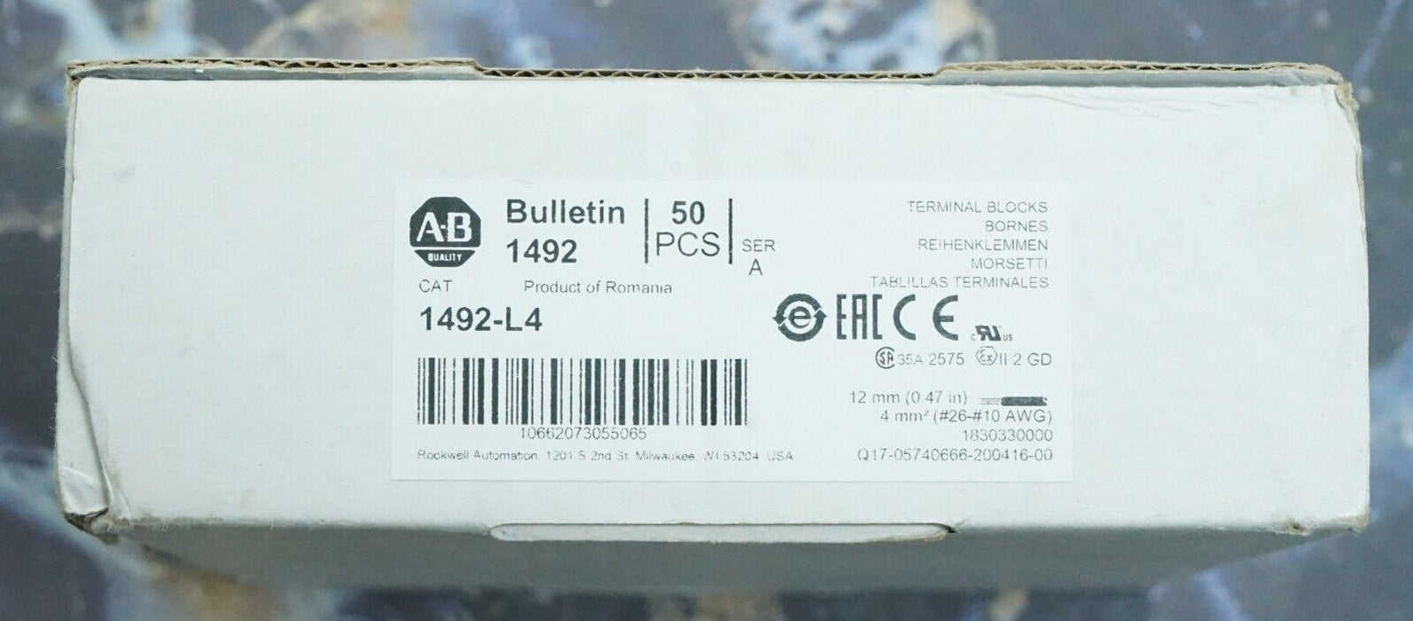 New Allen Bradley 1492-L4-B  -50 Count