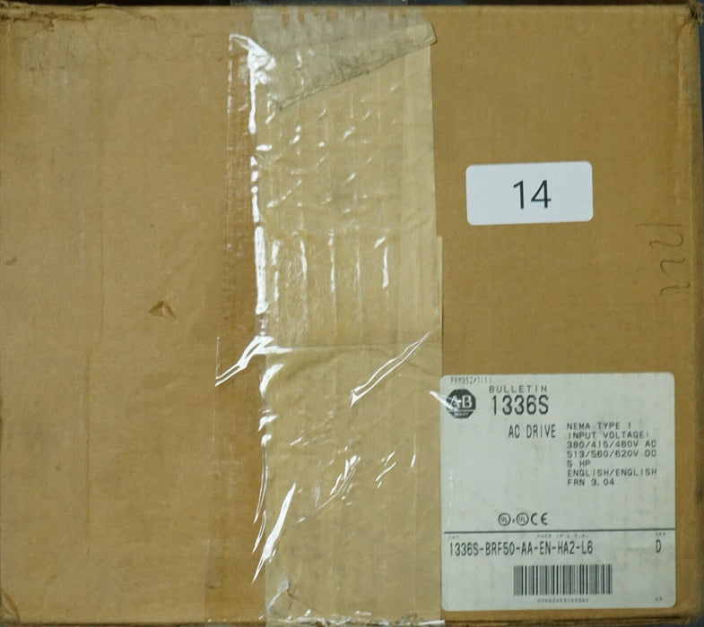 New ALLEN BRADLEY 1336S-BRF50-AA-EN-HA2-L6 5HP 3 Phase 1336S FRN:4.03