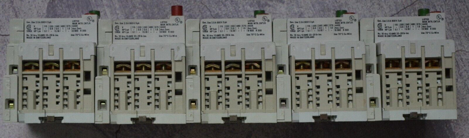 Allen-Bradley 140-MN-0160 Manual Motor Starter Protector Ser. C - Lot of (5)