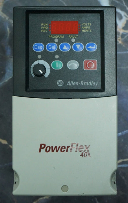 Allen-Bradley 5HP Powerflex40 22B-D010N104 Series A Tested Good FRN:5.01