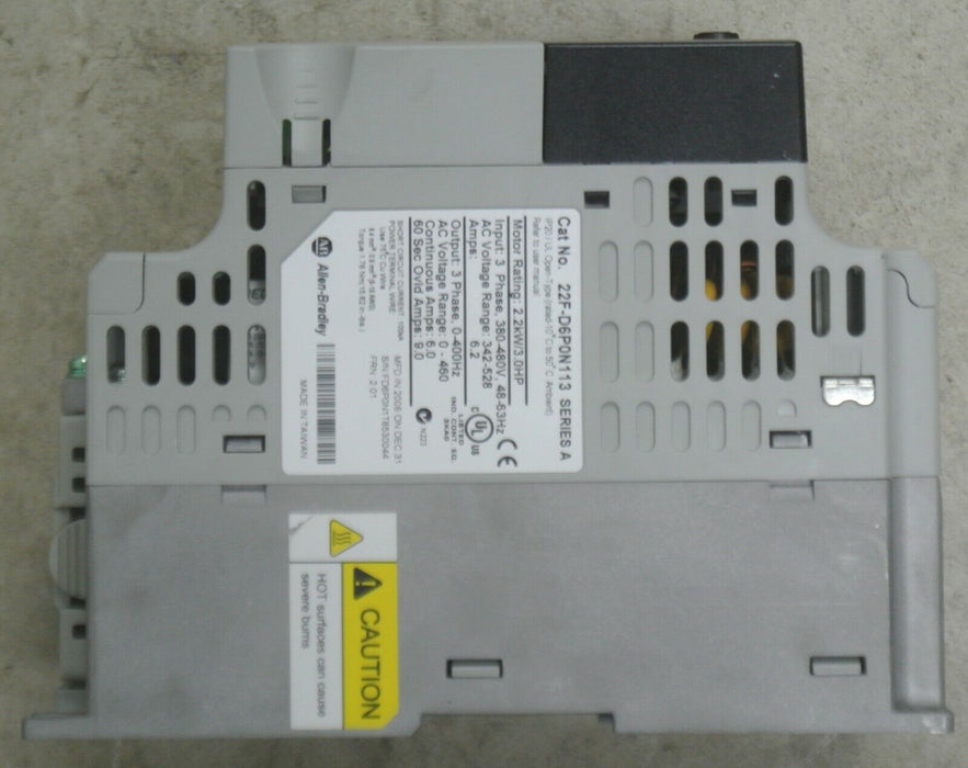 Allen Bradley PowerFlex 4M 22F-D6P0N113 FRN 2.01 3HP Tested Good