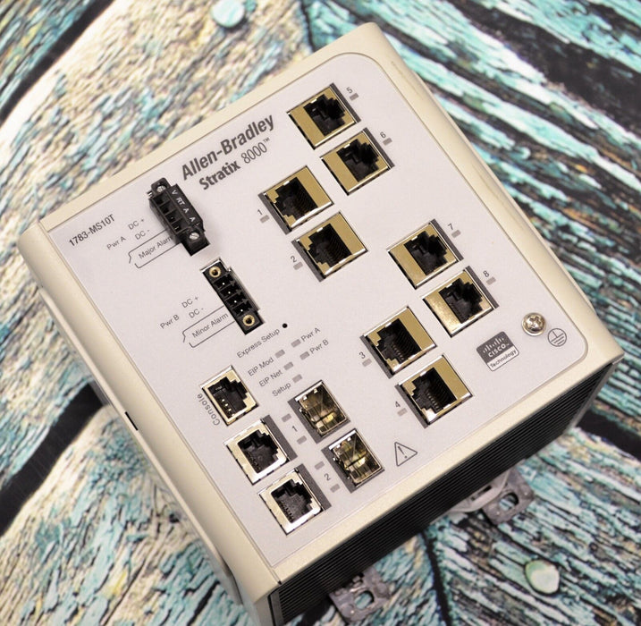Allen Bradley 1783-MS10T Stratix 8000 EtherNet Managed Switch Tested Good