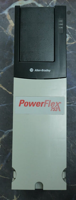 Low Hr Allen Bradley PowerFlex 753 20F11RD3P4AA0NNNNN 2HP Tested Good FRN:9.001