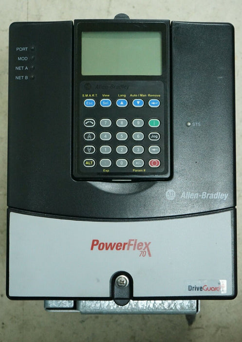 Low Hrs Allen-Bradley PowerFlex 70 5 HP 20AD8P0A3AYNNNG0/A 480 VAC Tested 5.001