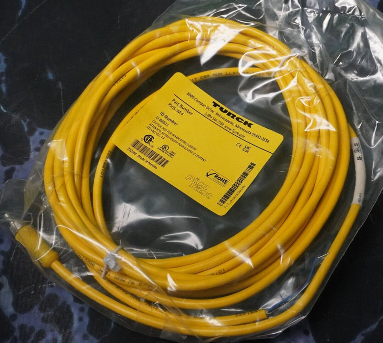 NEW Turck Picofast 3-Pin Sensor Cables PSGS 3M-6