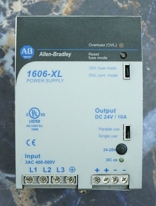 Allen Bradley 1606-XL DC Power Supply 1606-XL240E-3 Ser. A 240W