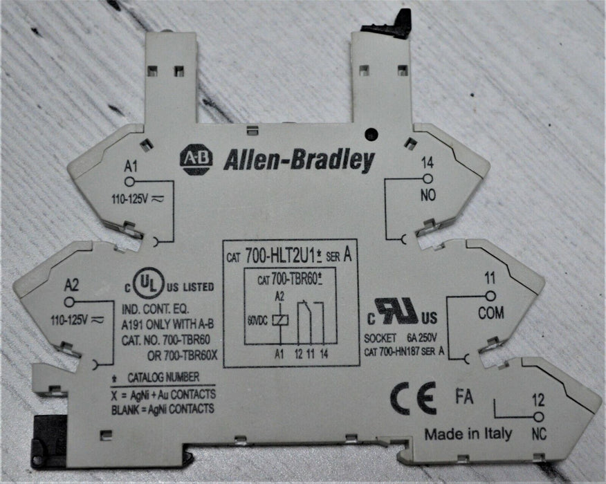 ALLEN BRADLEY 700-HLT2U1 SER A TERMINAL BLOCK RELAY BASE QUANTITY