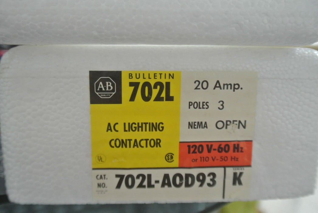 Allen-Bradley 702L-AOD93 Series K Lighting Contactor