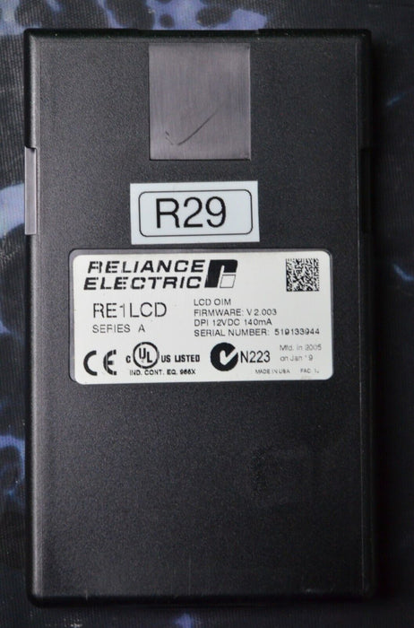 Reliance Electric RE1LCD A Keypad FRN:2.003 Tested Good R29