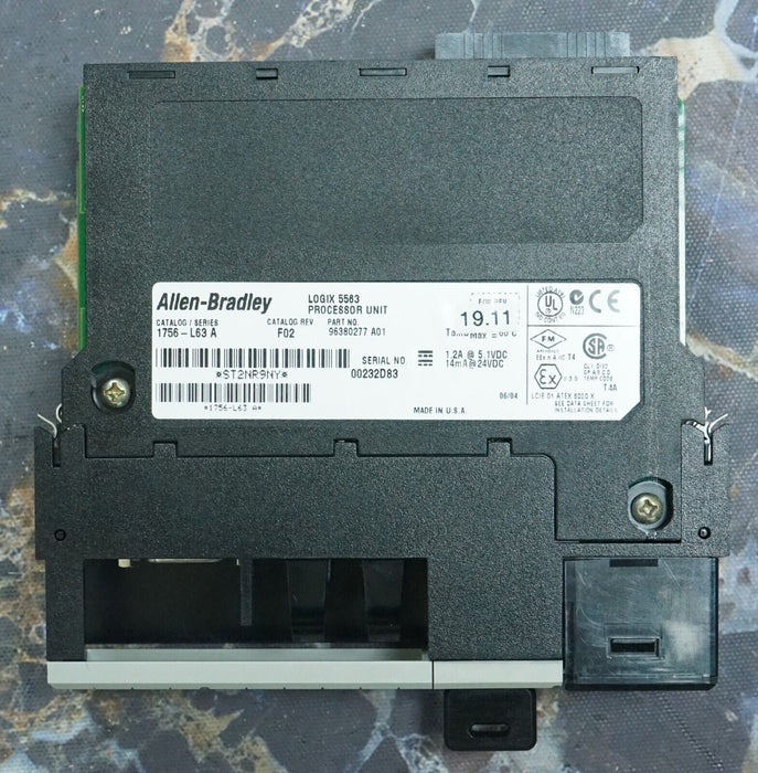 Allen-Bradley 1756-L63/A ControlLogix Logix5563 8MB-Memory Tested FRN:19.11