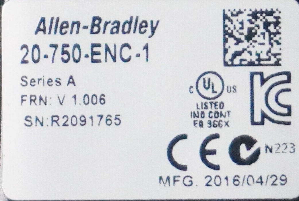 Allen-Bradley 20-750-ENC-1 module FRN:1.006