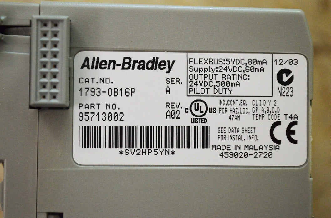 ALLEN-BRADLEY 1793-OB16P SERIES A FLEX INTEGRA 24VDC