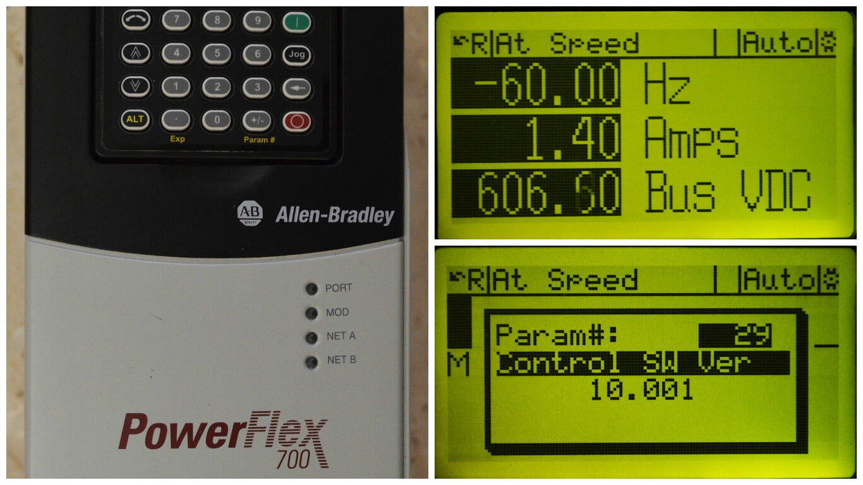 2013/10/23 Allen-Bradley PowerFlex 700 3 HP 20BC5P0A0AYNANC0 400 VAC FRN. 10.001