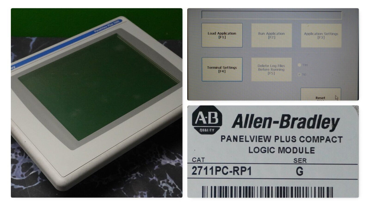 Allen-Bradley 2711P-RDT10C 2711PC-T10C4D1 Series B PanelView Plus 1000 Tested