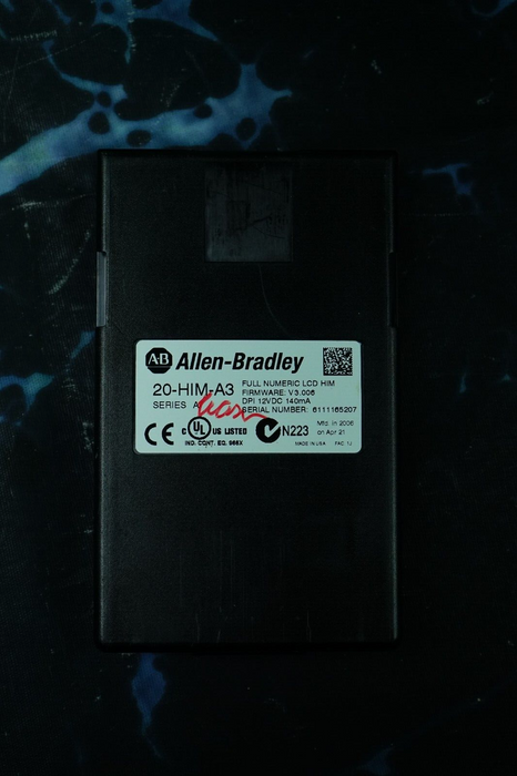 Allen-Bradley 20-HIM-A3 SERIES A Full Numeric HMI Keypad Firmware 3.006   #A-123