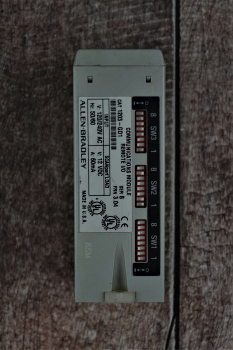 Allen-Bradley 1203-GD1 Communication Module Remote I/O Series B - FRN 3.04