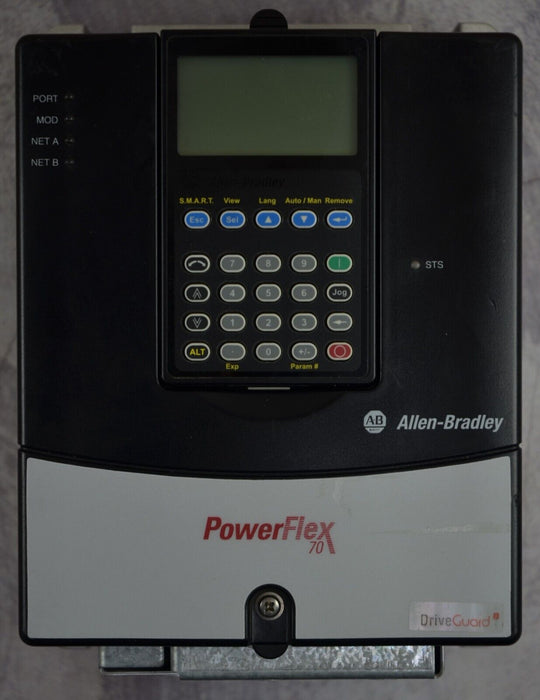 Zero Hours Allen-Bradley PowerFlex 70 2 HP 20AD3P4A3AYYAEG0 480 VAC FRN: 4.001