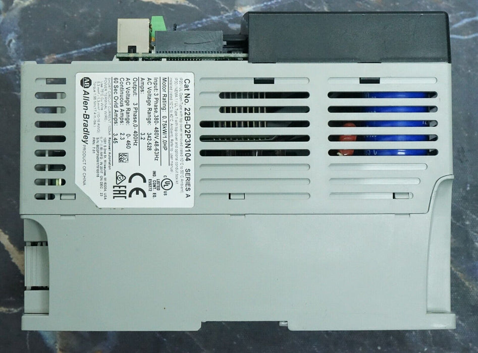 Allen Bradley 40 22B-D2P3N104 PowerFlex Drive Series A Tested Good 6.01