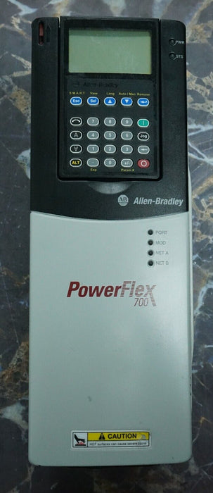 Low Hours Allen-Bradley 20BD5P0A3AYNAND0 PowerFlex 700 3HP 480 VAC FRN:8.002