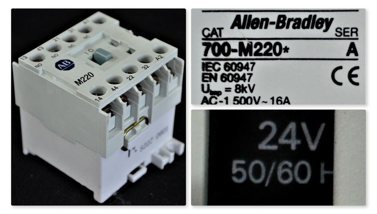 Allen Bradley 700-M220J / 700-M220J 24 VAC Coil 700-M220* Tested Good