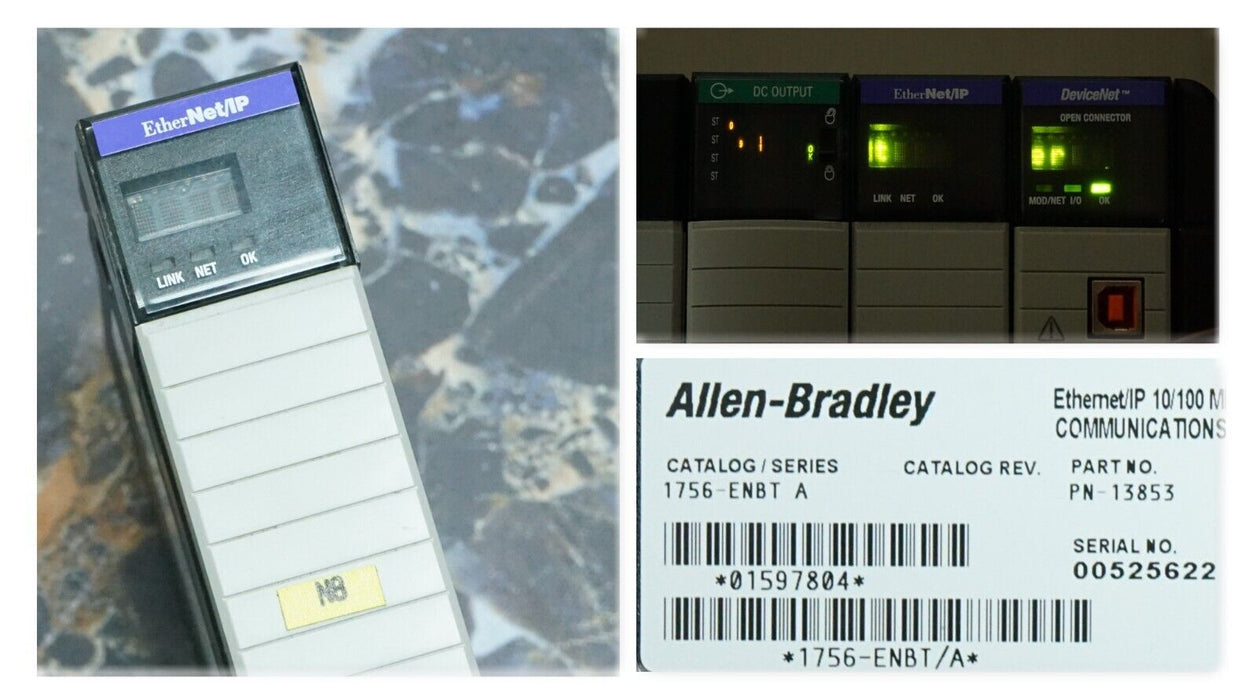 Allen Bradley 1756-ENBT A Firmware:4.003 Ethernet/IP Communication Bridge Module