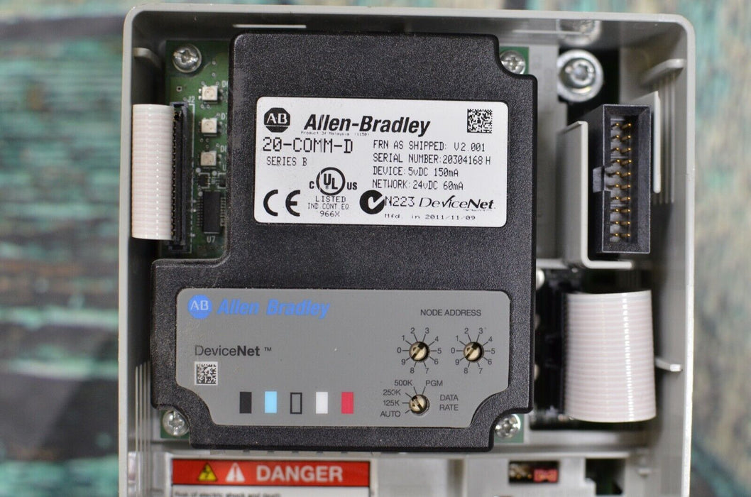 Allen-Bradley Powerflex 70 20AD3P4A3AYNNDC0 /A 2 HP, 3.4 Amps, 3.003 - Tested