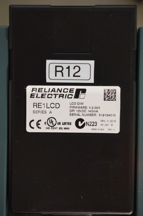 Reliance Electric RE1LCD A Keypad FRN:2.003 Tested Good R12